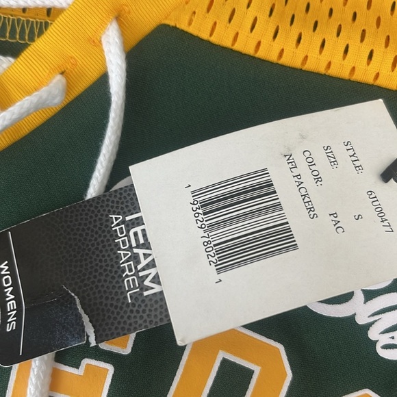 NWT Green Bay Packers Women’s Mesh Jersey Top Size Small Fan Gear - Picture 6 of 6